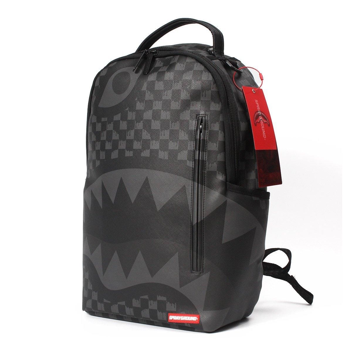 SPRAYGROUND] Hangover Grey Drip Check Backpack - DOPE TOKYO