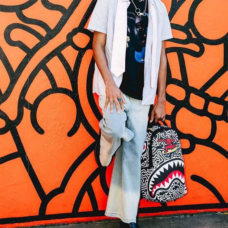 SPRAY GROUND Keith Harring Skater リュック SPRAYGROUND] Keith Harring Skater Guy Backpack - DOPE TOKYO ドープ