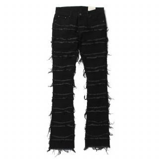 [mnml] X597 Paneled Skinny Stacked Denim Black (28～38インチ)