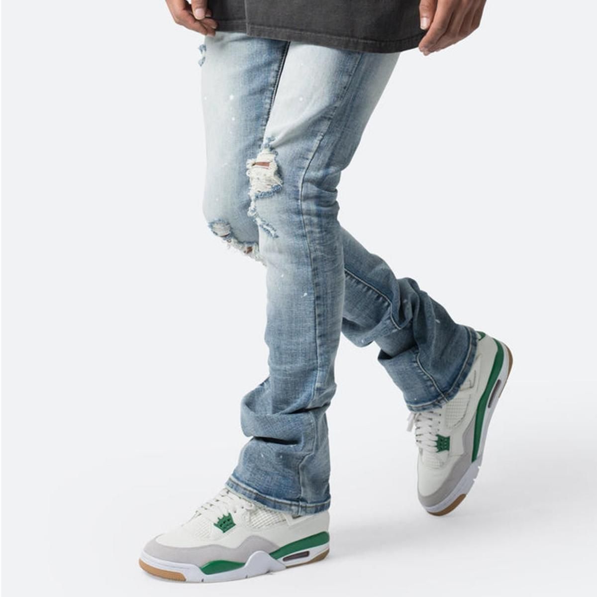 mnml] X598 Skinny Stacked Denim Blue (28～38インチ) - DOPE