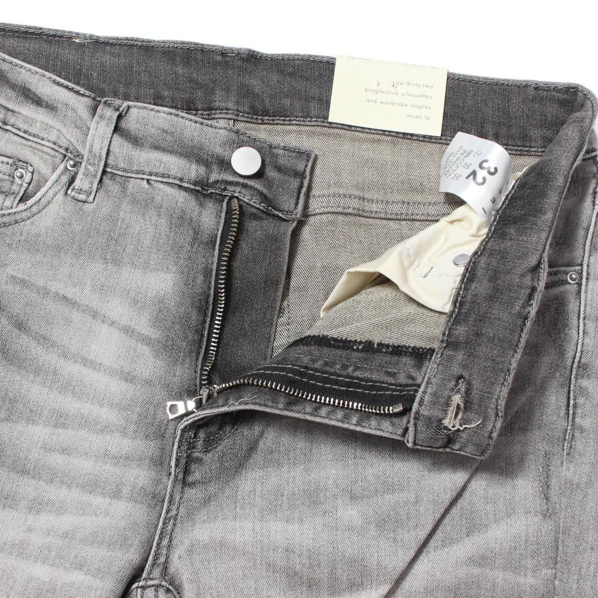 mnml デニム　30 mnml] X284 Moto Skinny Denim Gray/Blue (28～38インチ) - DOPE