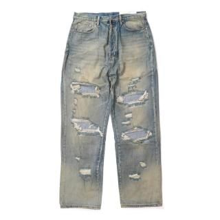 [mnml] Ultra Baggy Orange Dusted Denim Blue (2838)