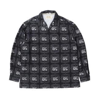 GFL Logo Print L/S Shirts BLACK/GRAY (L2XL)