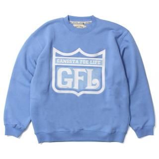 [WEST WEAR] GFL Embroidery Logo Crewneck Saxe Blue (L2XL)
