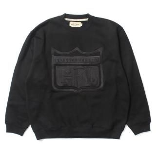 [WEST WEAR] GFL Embroidery Logo Crewneck LIMITED EDITION Black-Black (L2XL)