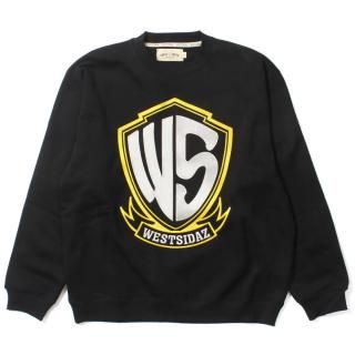 [WEST WEAR] WS Embroidery Logo Crewneck Black (L2XL)