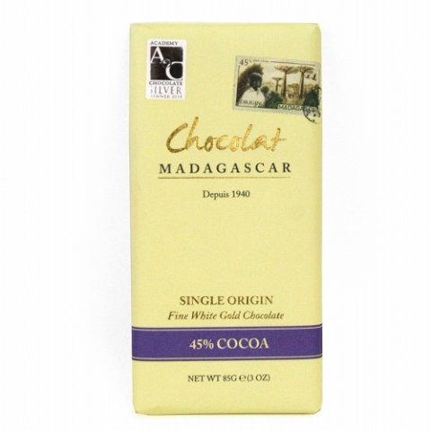 冷蔵】ショコラマダガスカル ホワイトゴールドチョコレート45% （夏季