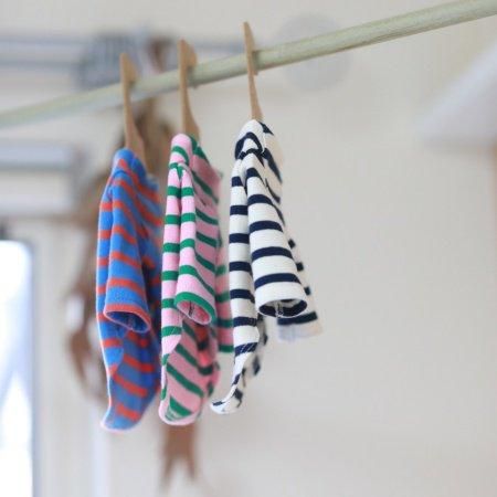 GRANCY ボーダーロンティ Mサイズ GRANCY】総柄ラインストーングラフィックロンT グランシー