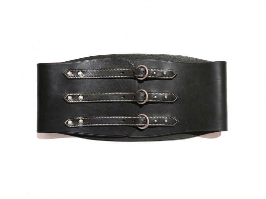 専用　フミカウチダ　COW LEATHER DOUBLE BUCKLE BELT フミカウチダ COW LEATHER DOUBLE BUCKLE BELT（2025年最新