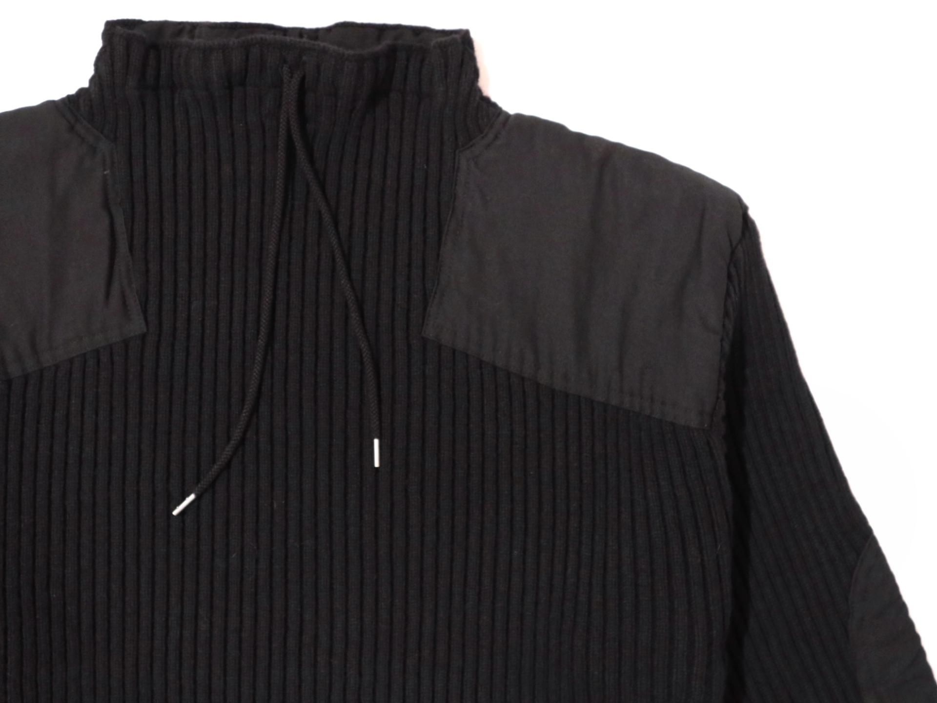FUMIKA_UCHIDA/RIB KNIT PATCHED CROPPED SWEATER(OYSTER)