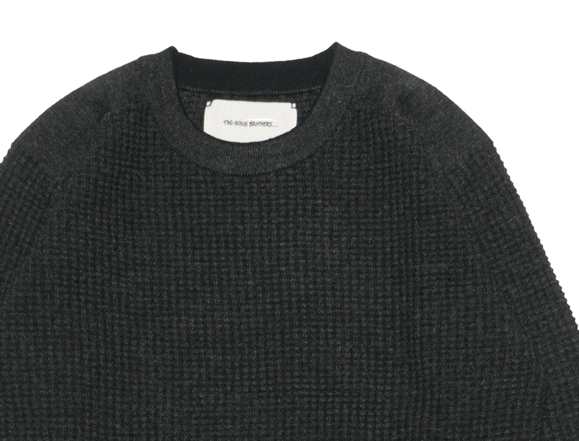 Baby Alpaca Waffle Crew Charcoal - Revolution Web Store