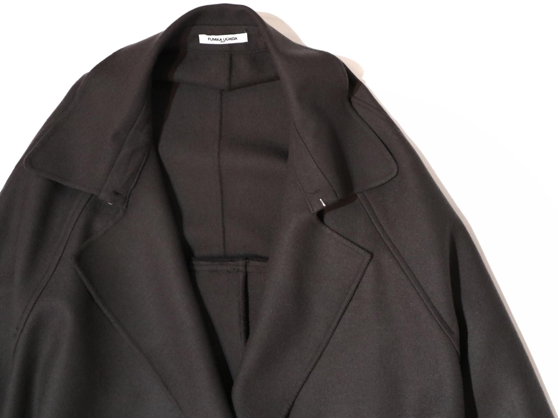 STRETCH W-FACE DOUBLE BREASTED LONG COAT - Revolution Web Store STRETCH W-FACE DOUBLE BREASTED LONG COAT - Revolution Web Store