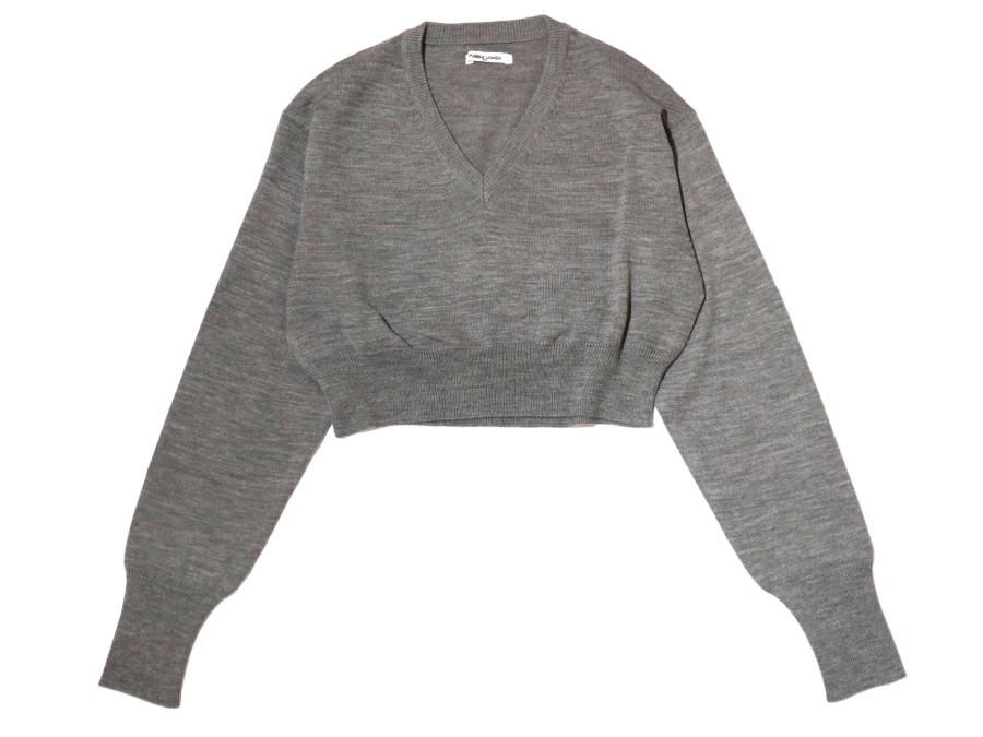 【ALEXANDERWANG】CROPPED V NECK PULLOVER