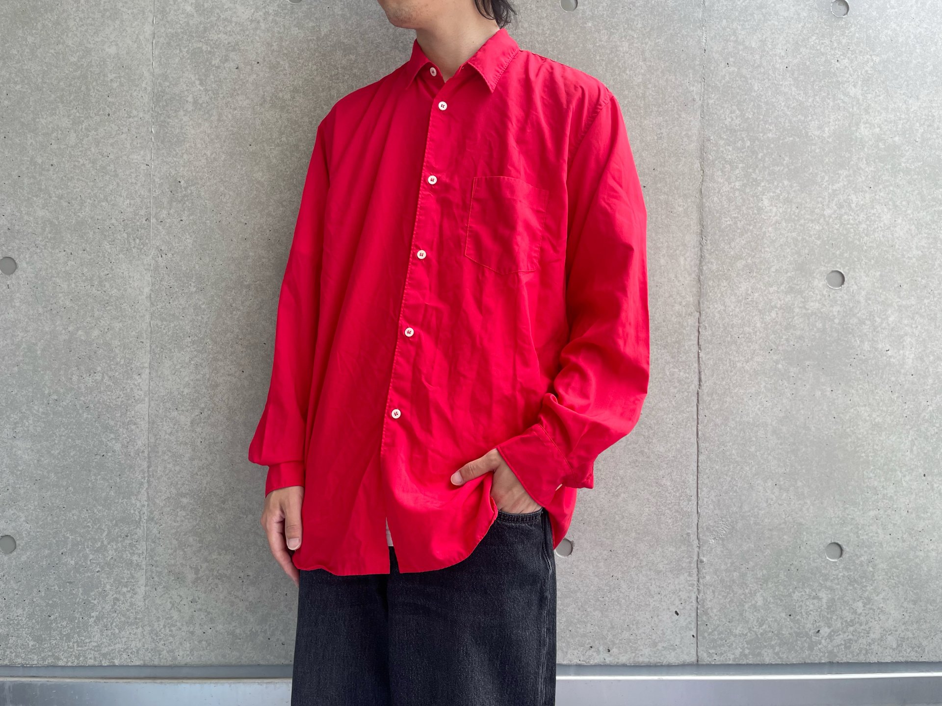 POLYESTER POPLIN OVERDYED L/S SHIRT - Revolution Web Store