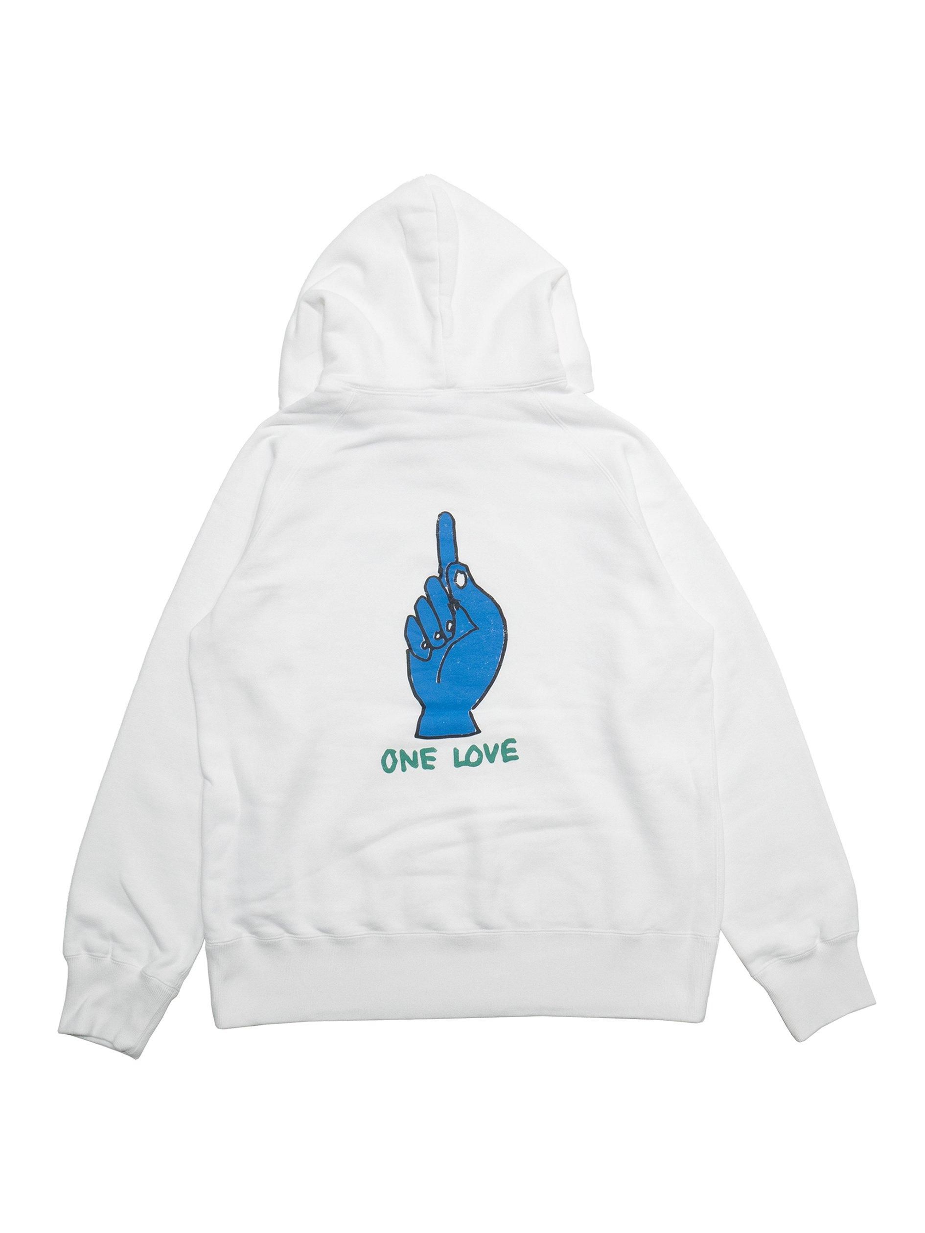sacai Gonz ONE LOVE Hoodie - Revolution Web Store