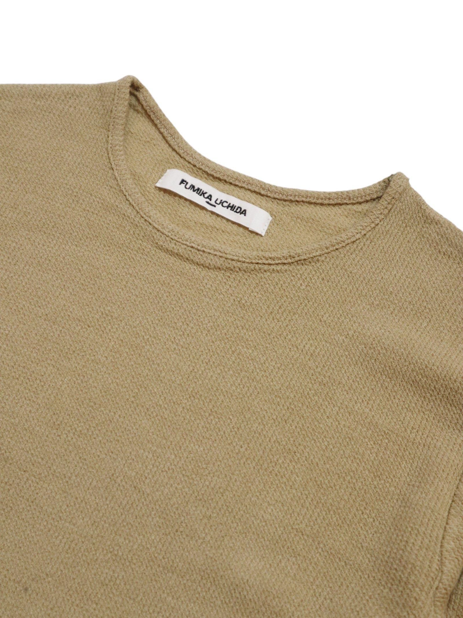 GAUZE WAFFLE CREW-NECK TOP - Revolution Web Store