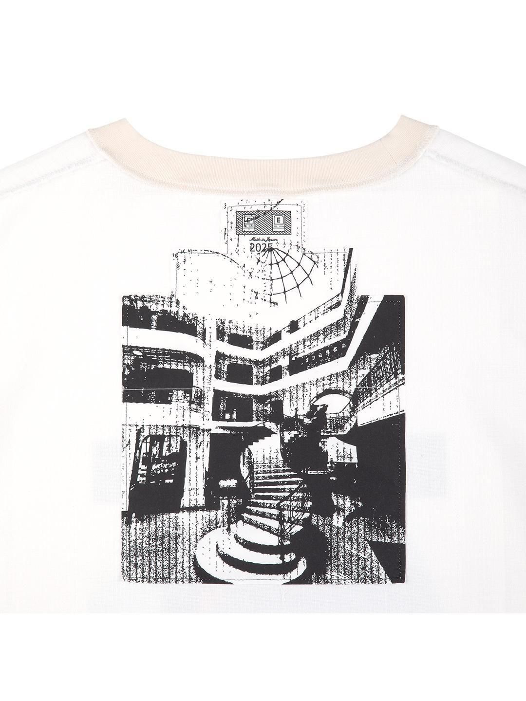 PATCHED GAUZE SHORT SLEEVE CREW NECK - ReVoLuTioN