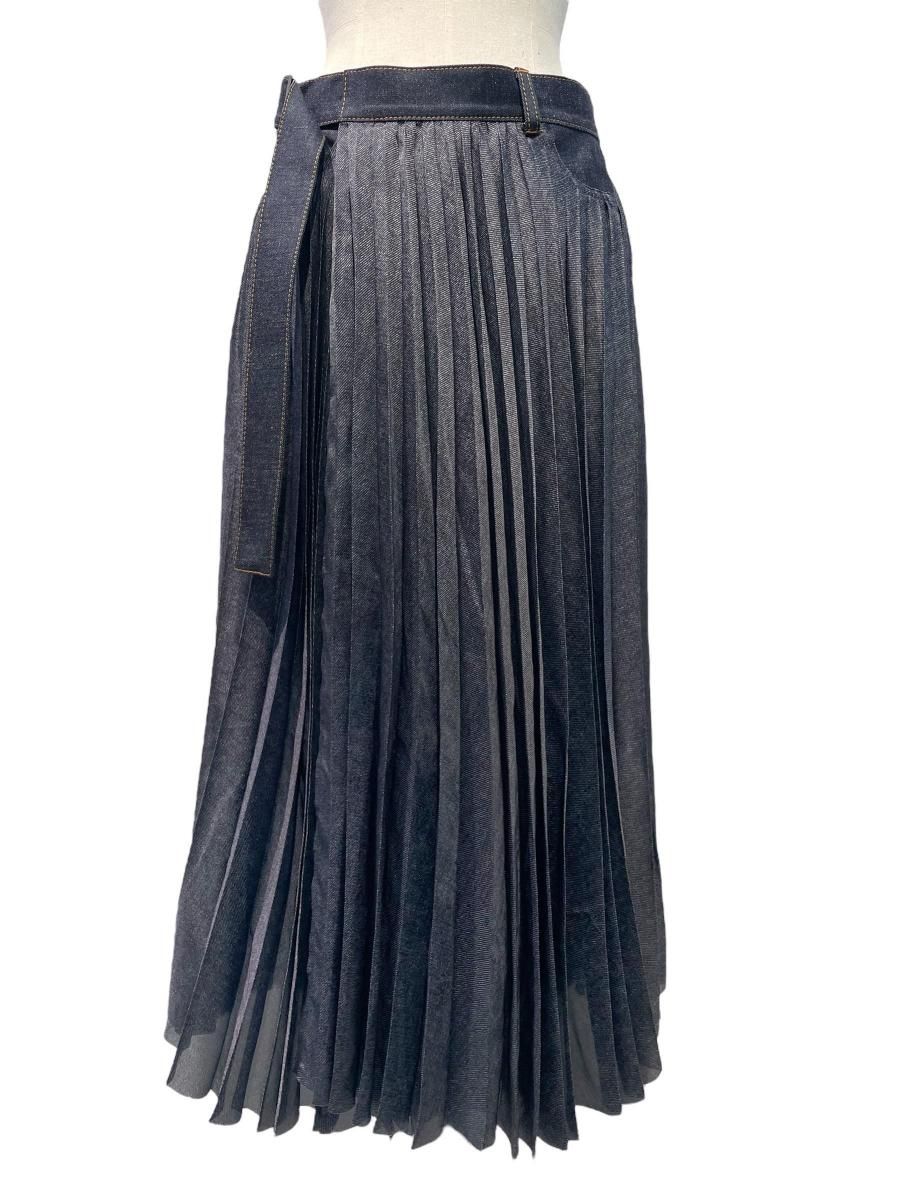 sacai サカイ Satin Mix Chiffon Mix Skirt 赤 sacai（サカイ）正規通販サイト| ReVoLuTioN（リヴォルーション）