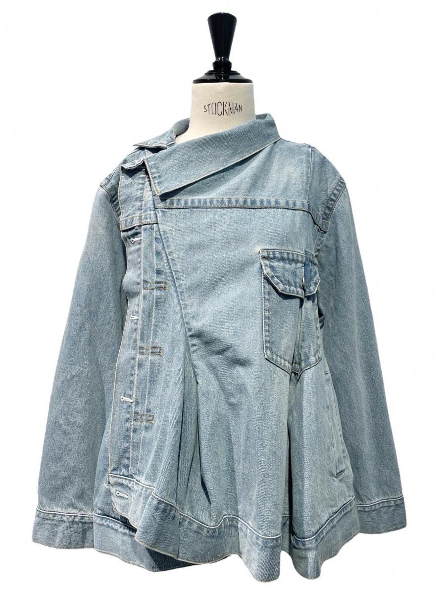 最終sale!【sacai】フローラルコットンジャケット sacai】 コットン ポプリン フラップポケット シャツ (sacai