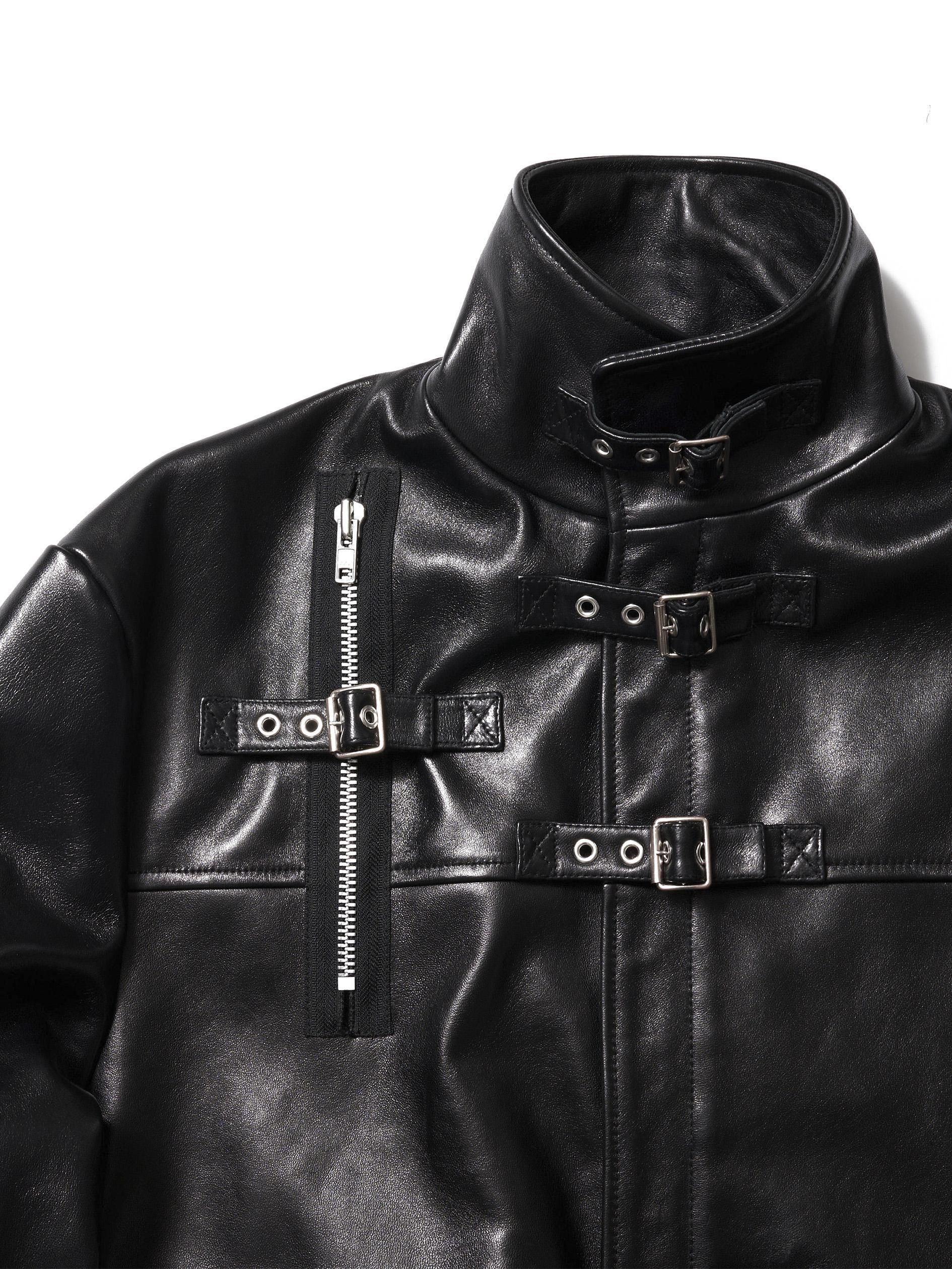 ジャケット・アウター doublet BUCKLE OVERLOAD LEATHER JACKET Doublet Buckle Overload Leather Jacket Black – ESSXNYC