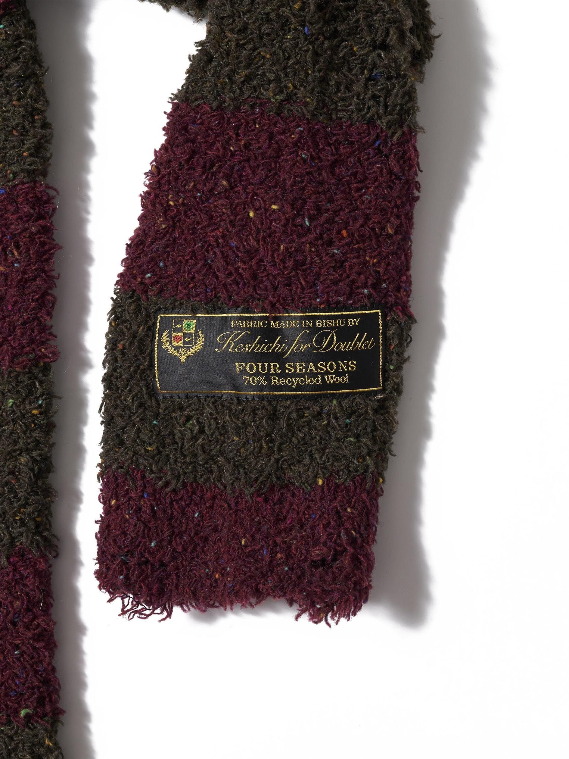 トップス doublet RECYCLED WOOL STRIPE KNIT BLACK AND RED DOUBLET RECYCLED WOOL STRIPE KNIT – 017 Shop