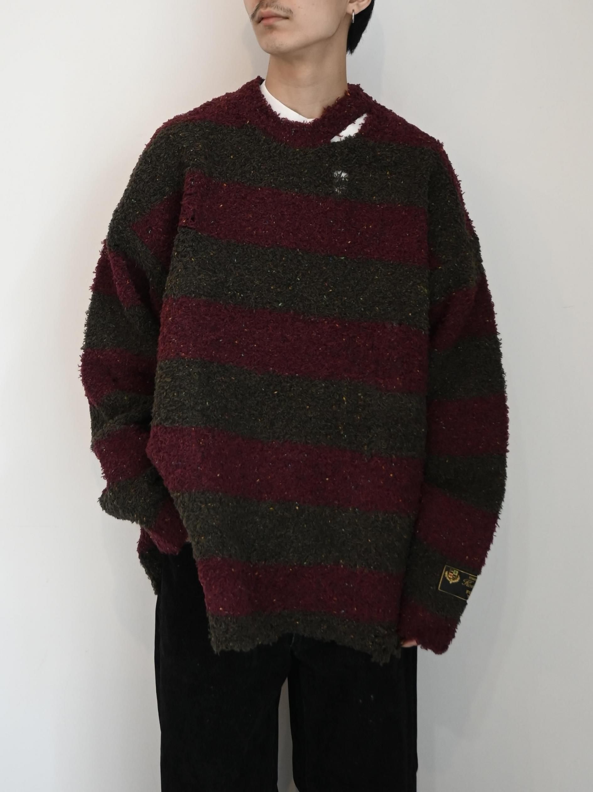 トップス doublet RECYCLED WOOL STRIPE KNIT RECYCLED WOOL STRIPE KNIT - ReVoLuTioN