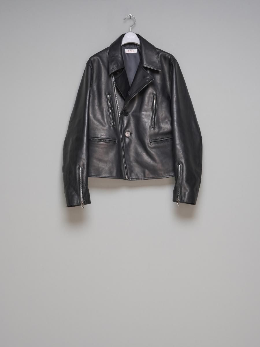 CLASSIC MOTORCYCLE LEATHER JACKET - ReVoLuTioN