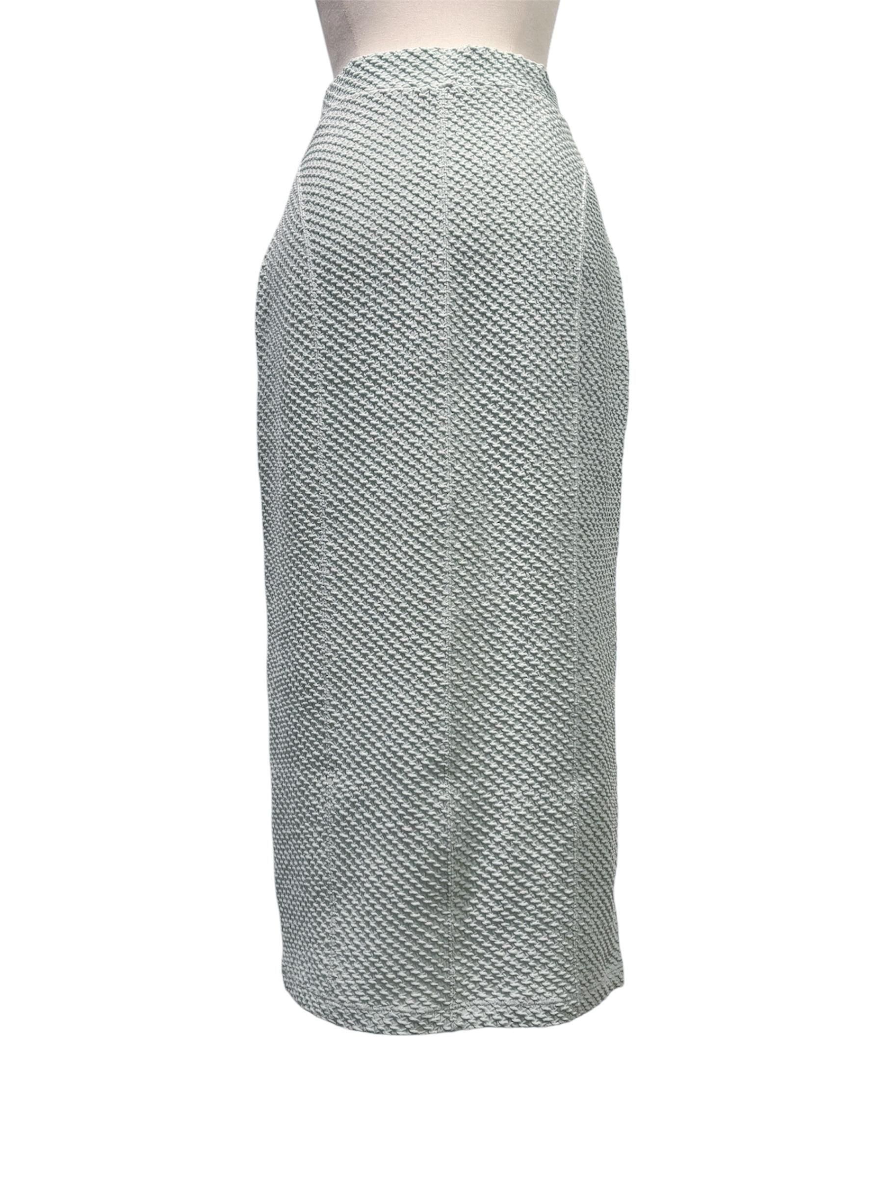 Shirring Jersey Jacquard Pencil Skirt - Revolution Web Store