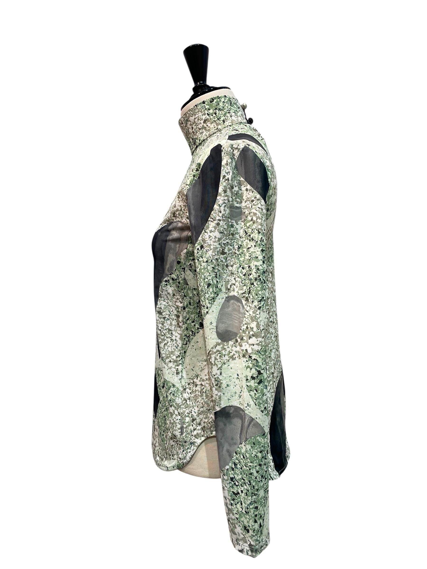 トップス Marble Print High Neck Jersey Top 7/5迄】 Marble Print Jersey High Neck Top