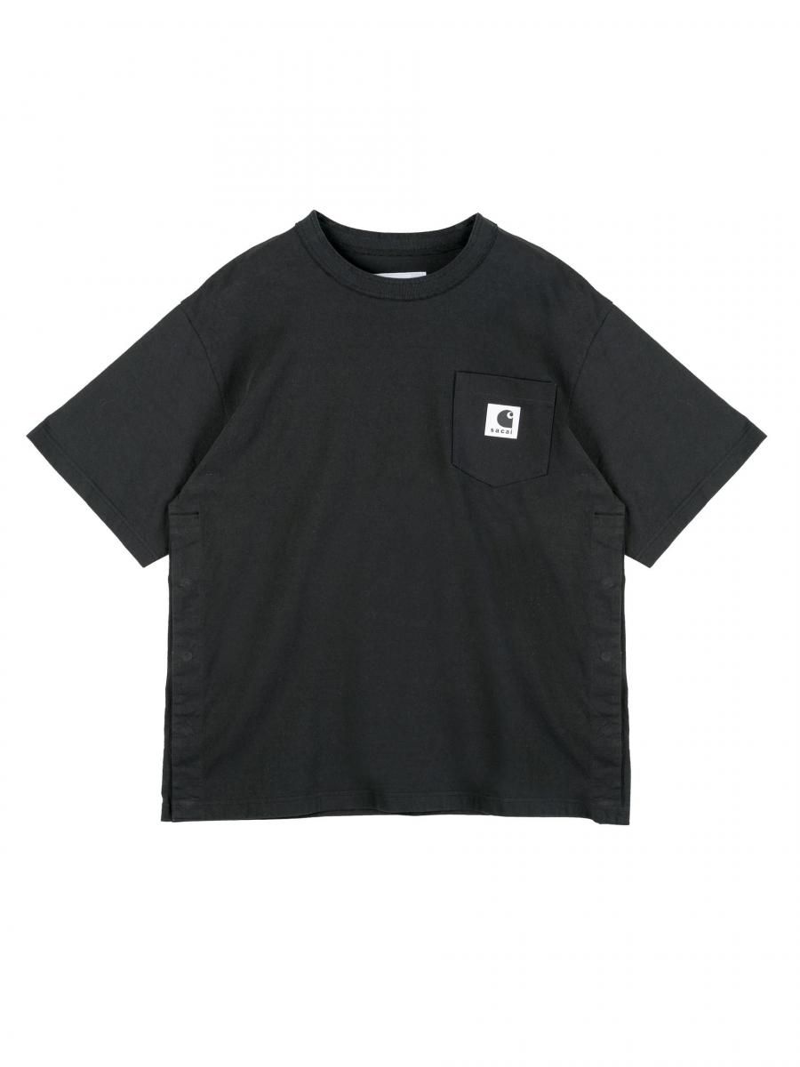 sacaiポプリンバックドレープシャツ サカイ シャツ 半袖 黒 sacaiポプリンバックドレープシャツ サカイ シャツ 半袖 黒