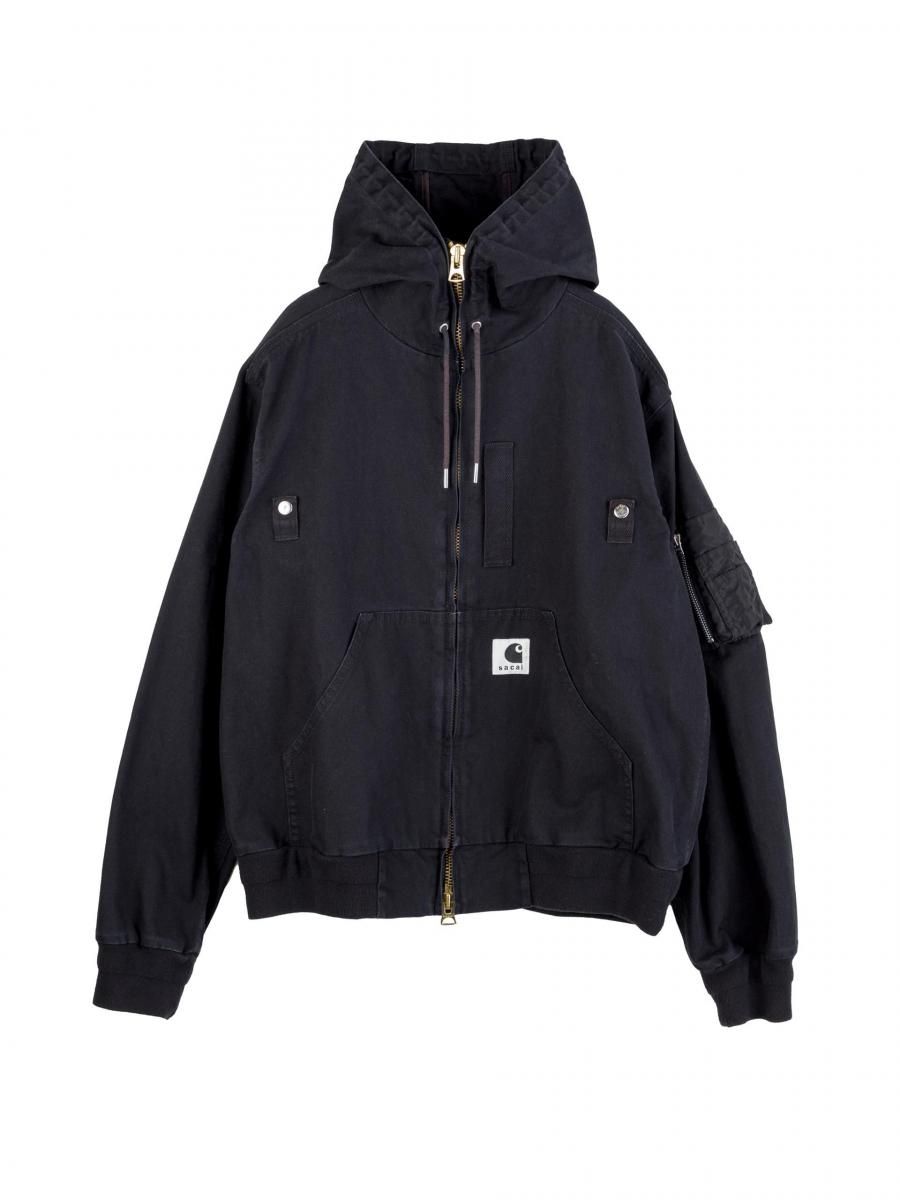 ジャケット・アウター Carhartt WIP Washed Duck Hooded Blouson SACAI Washed Duck Hooded Blouson by Sacai x Carhartt WIP