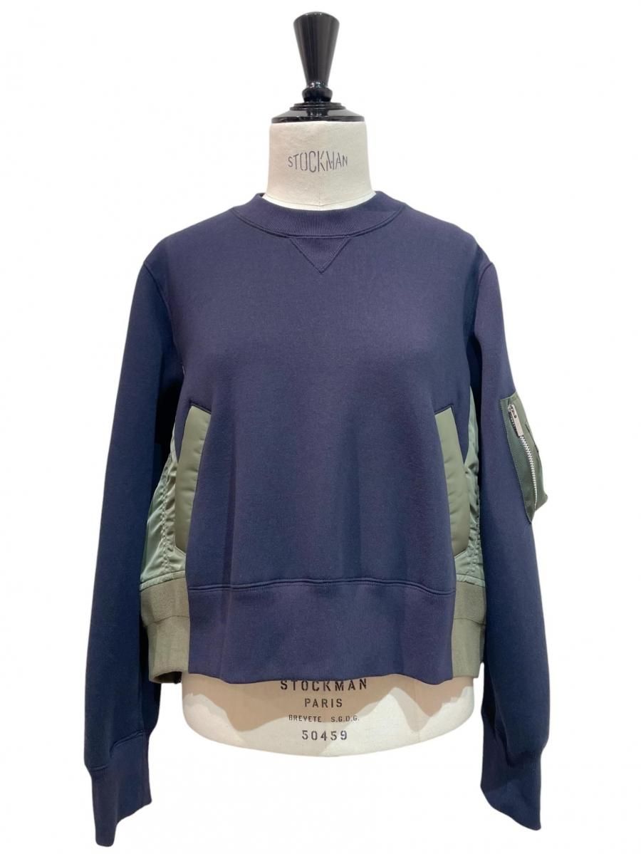 トップス Sacai 21AW Nylon Twill Mix Pullover sacai] Nylon Twill Mix Pullover – MaW SAPPORO