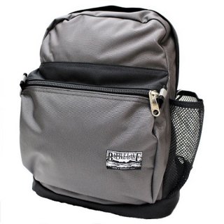 BATTLE LAKE / 2tone BALLISTIC NYLON day pack  (CHARCOAL / BLACK)