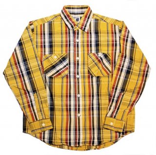 PINECONE L/S HEAVY FLANNEL WORK SHIRT (YELLOW)