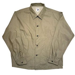 PINECONE / CHAMBRAY COVERALL SHIRT (GREEN)