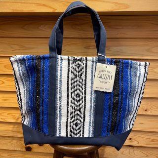 GRIZZZLY グリズリー /　VINTAGE BLANKET TOTE LARGE BLUE