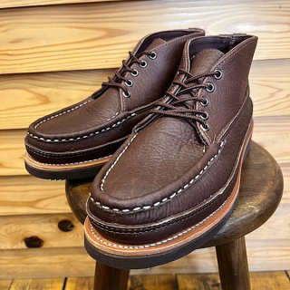 RUSSELL MOCCASIN / TRIPLE VAMP 5EYELET SPORTING CLAY'S CHUKKA BROWN