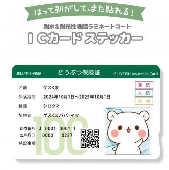 ICカードステッカー『保険証/