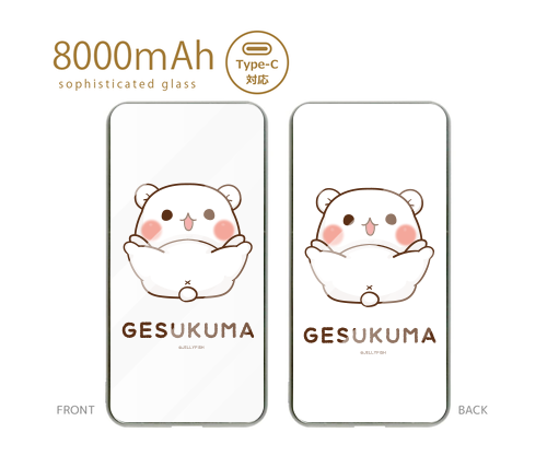 8000mAh.両面モバイルバ