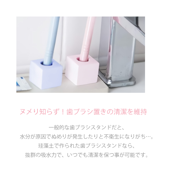 カラッと珪藻土・歯ブラシスタン
