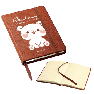 ★【11月上旬再入荷予定】ハードカバーノート『ゲスくま/ナチュラル』