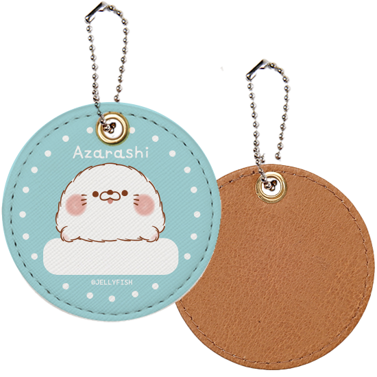 PUレザーお名前キーホルダー『