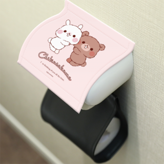 トイレットペーパーカバー『ちびくま&ちびうさ』