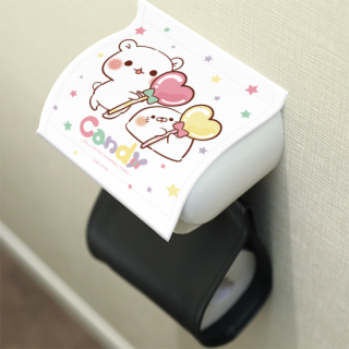 トイレットペーパーカバー『Candy/毒舌あざらし&ゲスくま』