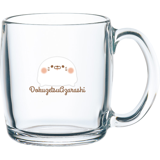 国産・グラスマグカップ『毒舌あ