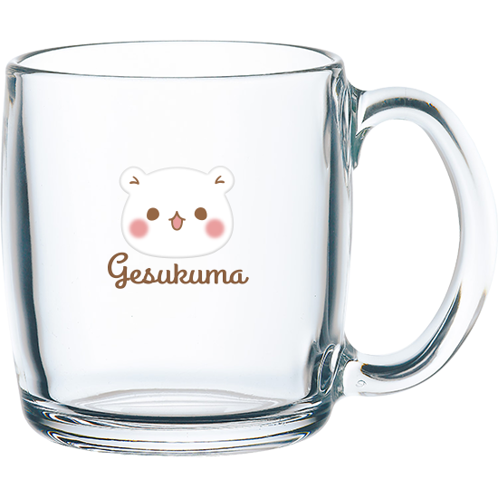 国産・グラスマグカップ『ゲスく