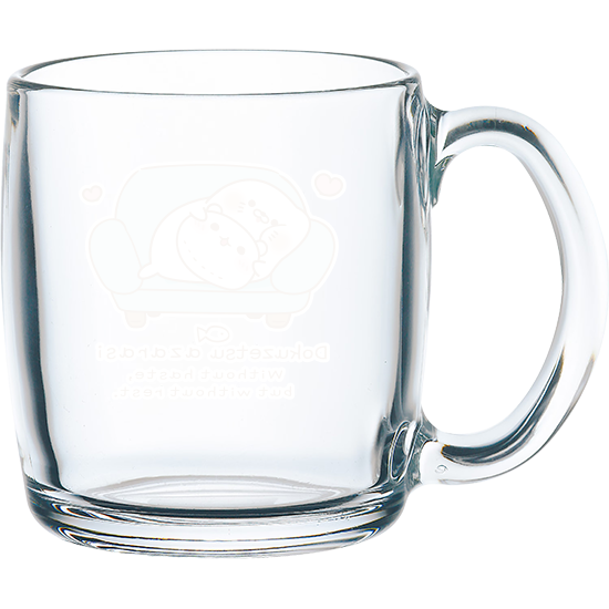 国産・グラスマグカップ『毒舌あ