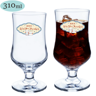 国産・レトロ・ジュースグラス310ml『毒舌あざらし&ゲスくま/純喫茶』