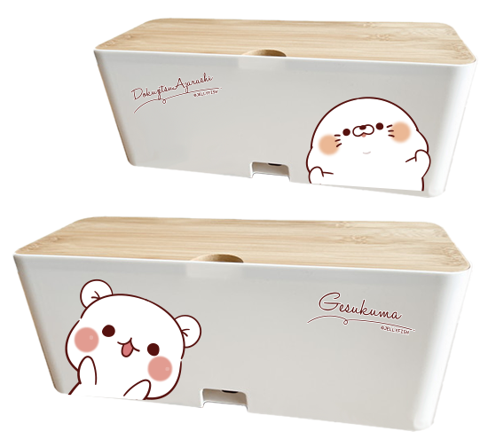 バンブーコンセント収納ボックス
