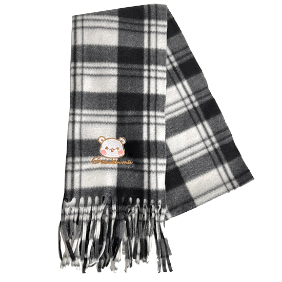刺繍フリースマフラー『ゲスくま
